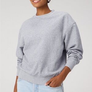 Classic Heather Gray Women's Crew Neck Sweater